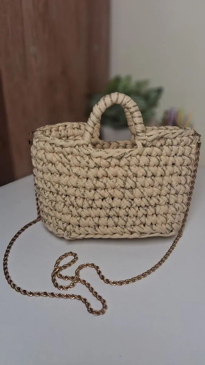 Golden thread bag