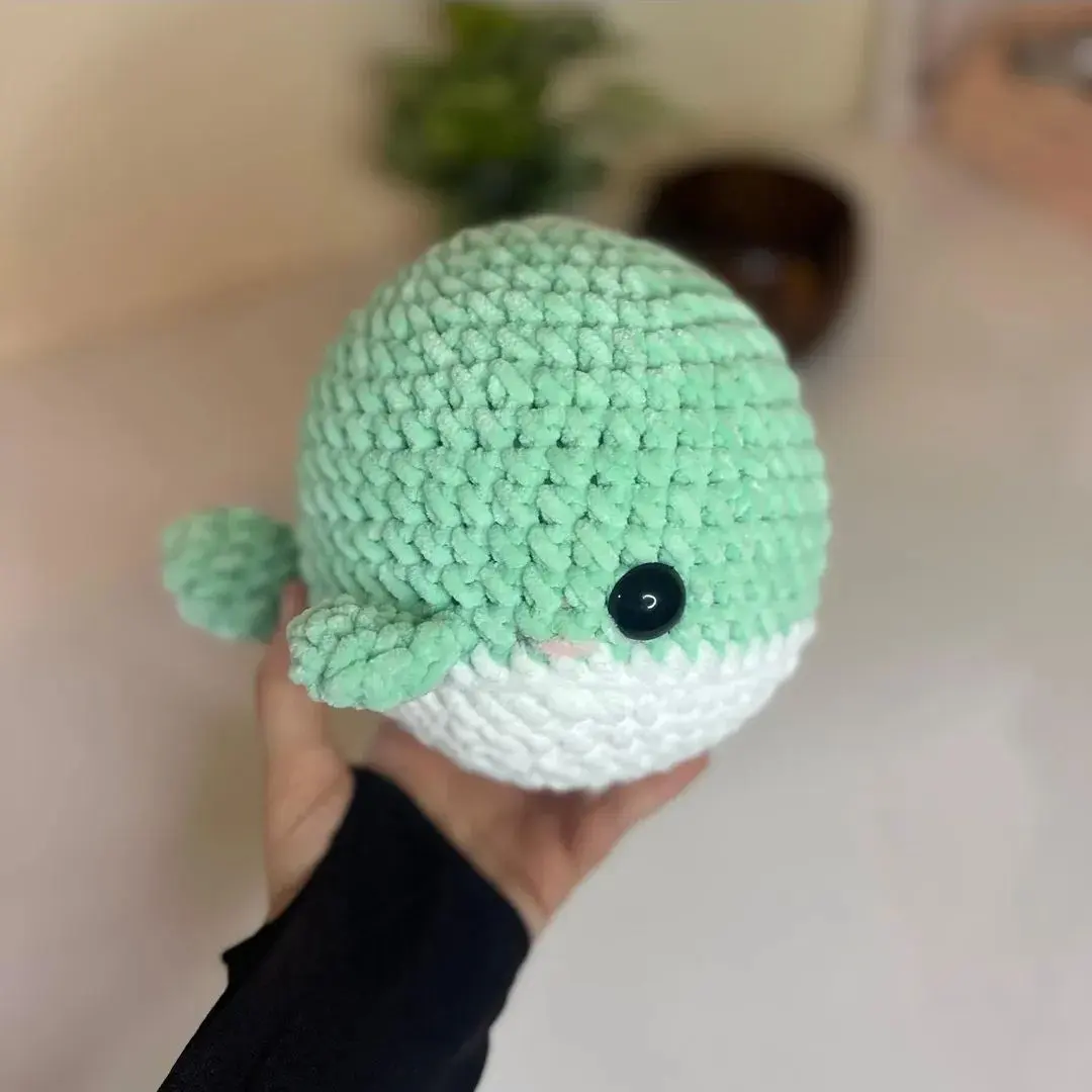 Baby whale plushie