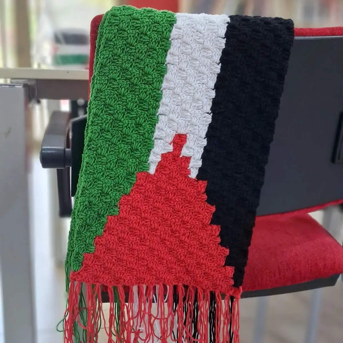 Palestine flag scarf