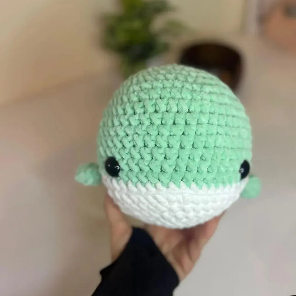 Baby whale plushie