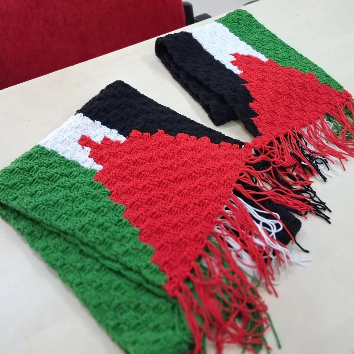 Palestine flag scarf