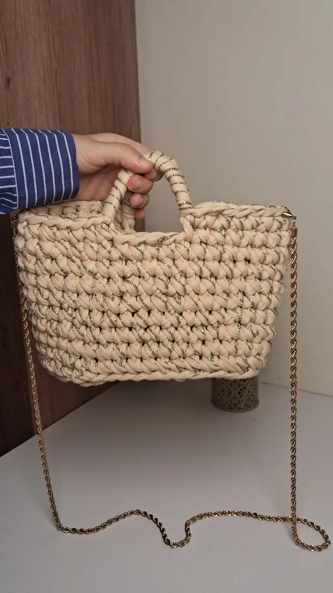 Golden thread bag