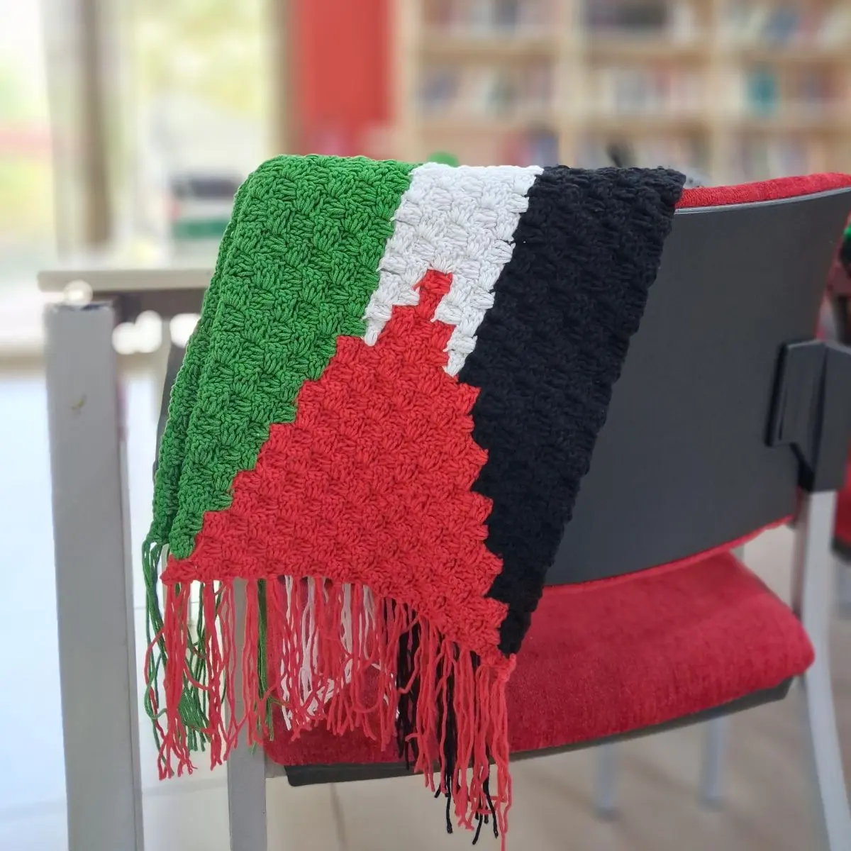 Palestine flag scarf